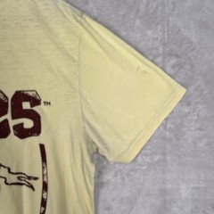 Goonies Mens Graphic Tee Shirt Medium Yellow Skull 90s Skater Grunge Distressed
