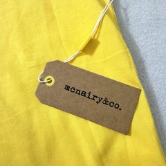 Reversible Graphic T-Shirt | “Whatever” Yellow “Life Sucks” Skull Cream Large