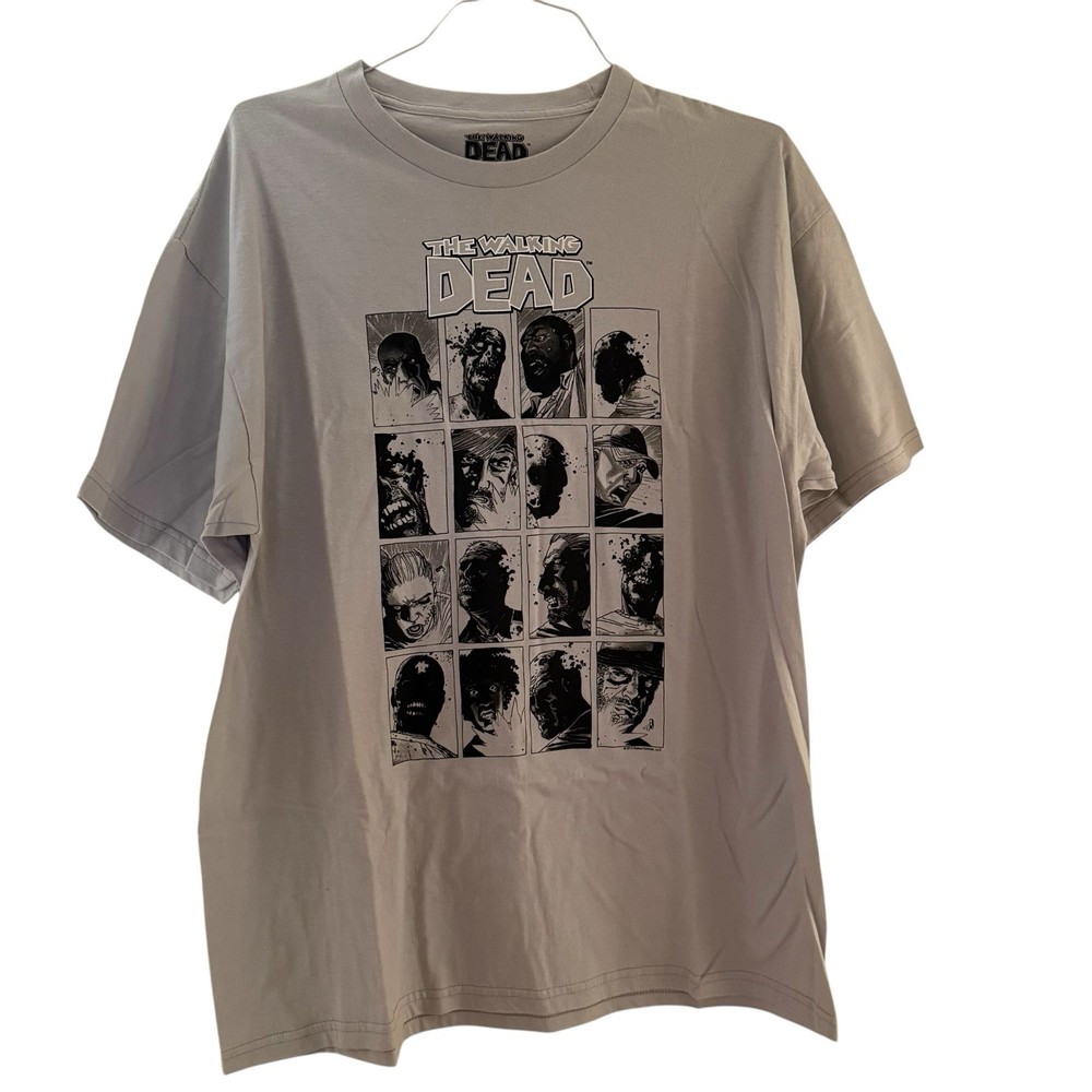 The Walking Dead Comics T Shirt Men Size 2XL Grey Streetwear