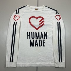 Human Made Long Sleeve Shirt Men’s Size XL Striped Heart Logo Made in Japan