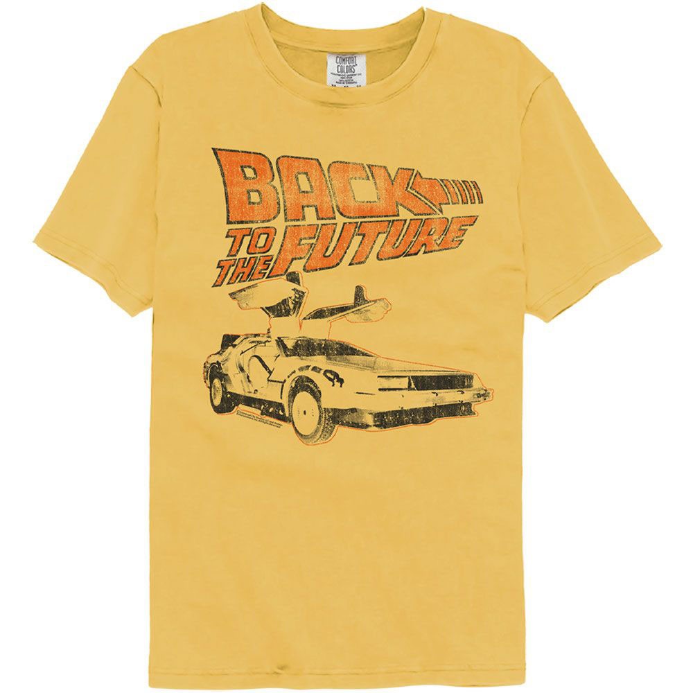 Men’s Back To The Future Bttf My Other Ride Comfort Color T-shirt Small Mustard