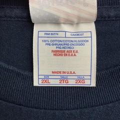 Vintage 00s USPS United States Postal Service Priority Mail Blue T-shirt 2XL