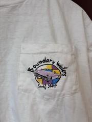 80’s Boundary Waters Surf T Shirt Men’s Large Cotton Beach Wear