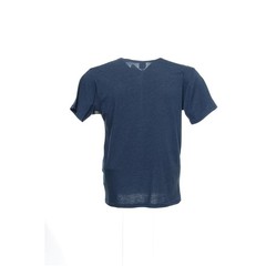 NFL Mens Crew Neck T-Shirt S Dark Blue Heather Graphic Poly Cotton Rayon Sports