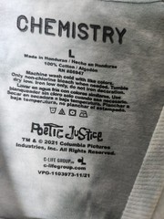 Poetic Justice Chemistry Movie Graphic Tie Dye Shirt Mens Large NWOT