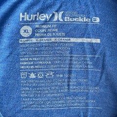 Hurley x Buckle Men’s Blue World Wide Beach Surf Skater Graphic T-Shirt Size XL