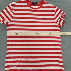 Polo Ralph Lauren T-Shirt Lot of 2 Waldo Stripe Pastel Block -Flaw – Men’s L