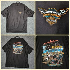 Harley-Davidson Speedway Concord NC Racing T-Shirt Black 4XL Do it dirty