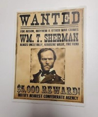 SIC SEMPER TYRANNIS Abraham Lincoln Civil War era poster STICKERS