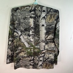 Mossy Oak Birch Camo Scent Control Poly Soft Shirt Mens Size L Mens Long Sleeve