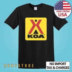 KOA Retro Camping Outdoor Sports Men’s Black Size S-5XL