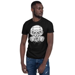 SKULL AND GASMASK AWESOME GRAPHIC Short-Sleeve Unisex T-Shirt