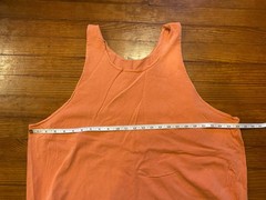 Unbranded Faded Orange XL Men’s Heavy Cotton Tank T-Shirt