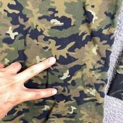 Polo Ralph Lauren Mens XL Camouflage Camo Waffle Knit Long Sleeve Shirt