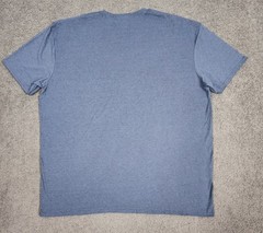Men’s Crew Neck T Shirts 3XL Delta Soft Blue Short Sleeve Cotton Poly 2 PACK