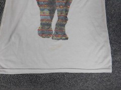 Russell Mens Shirt Small White elephant stretch graphic