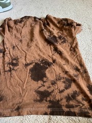 AC/DC Japan Tour 1981 Brown Tie Dye T-Shirt Mens Size Medium