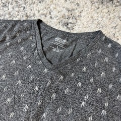 LOT OF 4 – Various Brands, Men’s Gray Short Sleeve Vneck Tshirt, Large