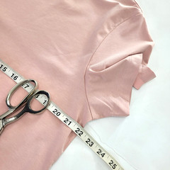 Cuts T-Shirt Pyca Pro Lightweight Jersey Knit Pink Straight Hem Men Large