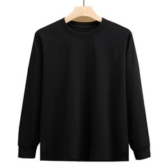 Big Tall Men’s Plus Size T-Shirt Casual Loose Fit Long Sleeve 100% Cotton Tee