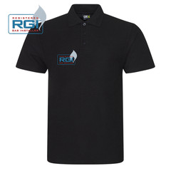 RGI Gas Safe polo plumber boiler fitter work wear, embroidered polo shirt