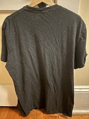 Star Wars Black With Tie Dye Letters Textured “Stars” Fabric T-shirt Size XL