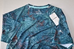 Tommy Bahama T Tee Shirt Performance Crew Palm Glow Silvery Blue SS Medium M