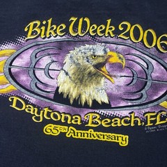 Bike Week Daytona Beach Florida Shirt 65th Edition 2006 Black Adult Size Large