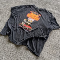 Vintage DeKuyper Shirt XL Cinnamon Schnapps Hot Damn alcohol 90s liquor Promo