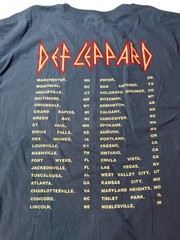 Def Leppard Blue Gray 2017 Concert Tour T-shirt Band XL Short Sleeve