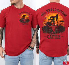CTT Oil Exploration & Cattle Company Texas T-Shirt | Front & Back Print