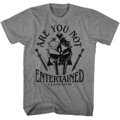 Gladiator Movie Maximus Are You Not Entertained Mask & Swords Men’s T Shirt