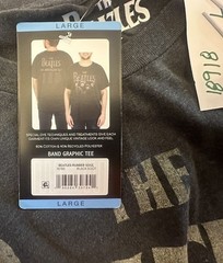 NWT The Beatles Rubber Soul men’s band graphic tee L stretch Official Merchandis