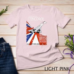 Concorde Retro Vintage British aircraft travel pilot t-shirt Unisex T-shirt