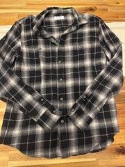 Old Navy Men’s M Flannel Shirt Bundle 3-Pack Double-Brushed Plaid 100% Cotton