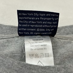 Vintage Y2K Official New York Police Department NYPD Gray Tee Shirt Men’s XL