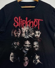 Slipknot T-Shirt Mens L Prepare For Hell Tour Band Faded Black Bravado Reprint