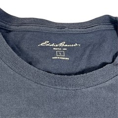 Eddie Bauer Mens Graphic T Shirt Outdoor Casual Blue Size L Classic