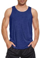 Mens Sleeveless Muscle Tank Tops Gym Workout Quick Dry Casual A-Shirt Undershirt