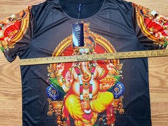 Lord Ganesh Shri Ganesha Hindu Chakra Men Women Unisex T-shirt L/XL polyester