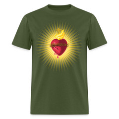 The Sacred Heart of Jesus Christ Shirt Religious Catholic T-shirt Size S-6XL