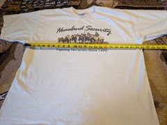 VTG The Native American T Shirt Homeland Security/Fighting Terrorism Sz XL Used