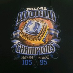 ” The Ring ” Dallas Mavericks Sz. 2XX- 2011 NBA Champions T-Shirt Who Was MVP ?