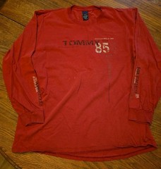 Vintage Tommy Hilfiger Long Sleeve T Shirt Mens XLarge Red Y2K 85 USA Y2k 90’s