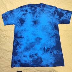 Venom Marvel Spider-Man 3 Blue Silver Foil Tie-Dye T-Shirt Men’s Small Movie