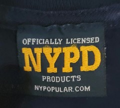 NYPD Officially Licensed Blue T-Shirt Size Men’s Large New York Police