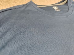 Athletic Works Mens Navy Blue T Shirt 3XL 54-56 Active Fit Gym Core Crew Neck