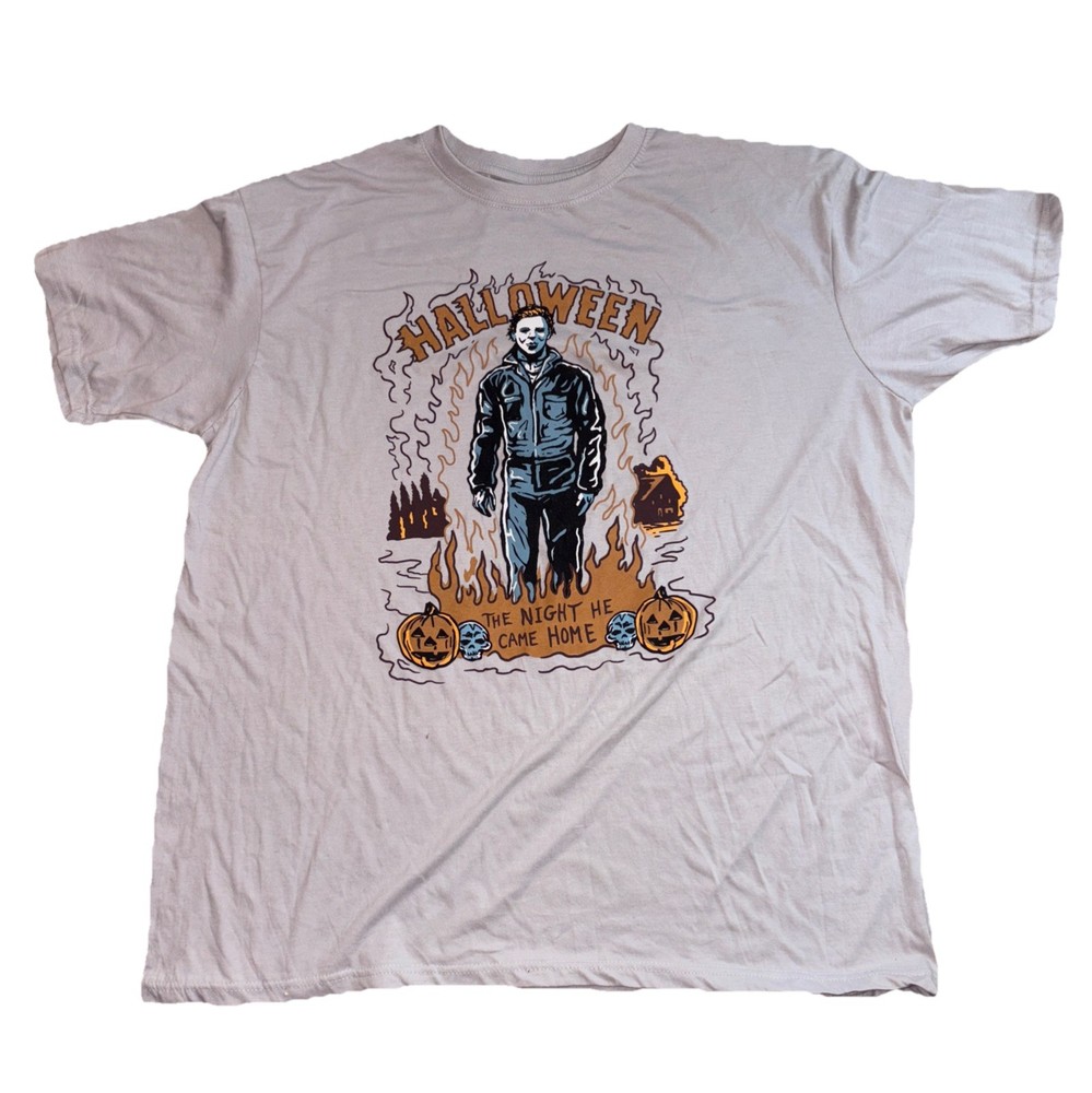 NWT Halloween Michael Myers “The Night He Came Home” Gray T-Shirt Mens Size 2XL