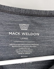 Mack Weldon Mens Gray Long Sleeve Round Neck Athletic T Shirt Size L