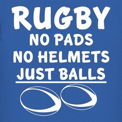 Rugby No Helmets No Pads Just Balls – Mens Ringer – Union League Six Nations